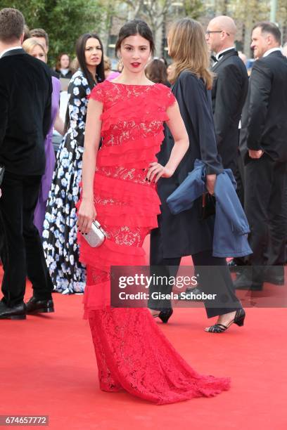 Aylin Tezel during the Lola - German Film Award red carpet arrivals at Messe Berlin on April 28, 2017 in Berlin, Germany.