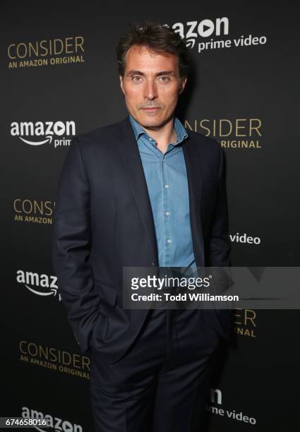 Actor Rufus Sewell at the Amazon Original Series "The Man in the High Castle" Emmy FYC screening and panel at the Hollywood Athletic Club on April...