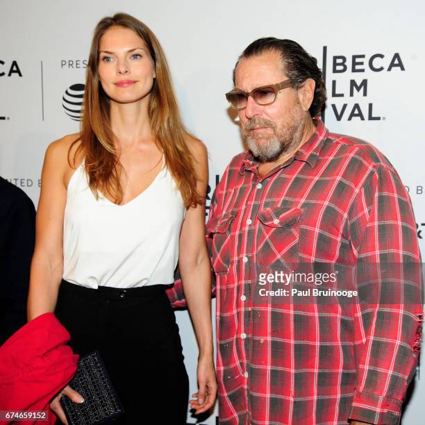 Louise Kugelberg and Julian Schnabel attend "Julian Schnabel: A Private Portrait" Premiere - 2017 Tribeca Film Festival at SVA Theatre 1 on April 28,...
