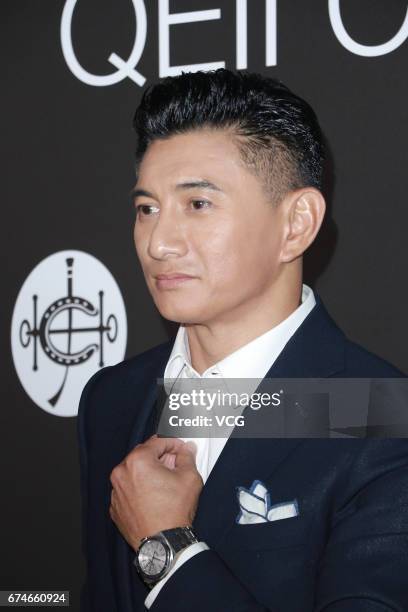 Actor Nicky Wu attends celebration party of Swiss luxury watch brand Audemars Piguet on April 28, 2017 in Hong Kong, China.