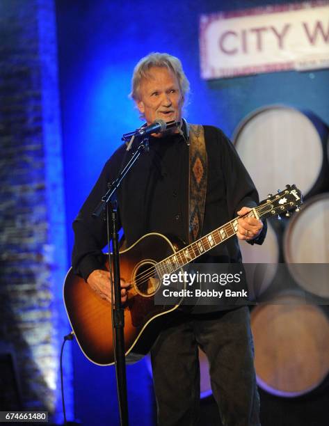 Kris Kristofferson performs in concert at City Winery on April 28, 2017 in New York City.