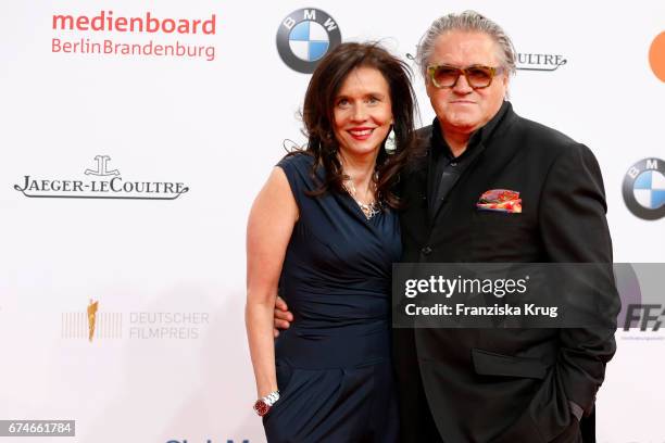 Michael Brandner and his wife Karin Brandner during the Lola - German Film Award red carpet arrivals at Messe Berlin on April 28, 2017 in Berlin,...