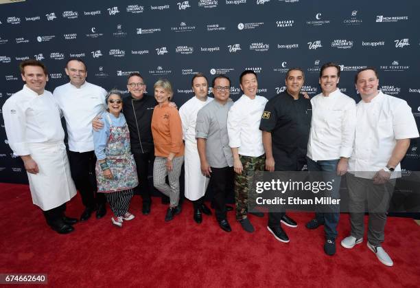 Chefs David Werly, Charlie Palmer, Susan Feniger, Rick Moonen, Mary Sue Milliken, Philippe Angibeau, Roy Ellamar, Akira Back, Michael Mina, Shawn...