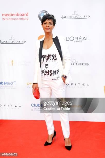 German actress Dennenesch Zoude during the Lola - German Film Award red carpet arrivals at Messe Berlin on April 28, 2017 in Berlin, Germany.