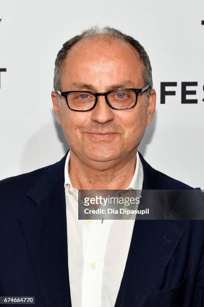 Director Pappi Corsicato attends the "Julian Schnabel: A Private Portrait" premiere during the 2017 Tribeca Film Festival at SVA Theater on April 28,...