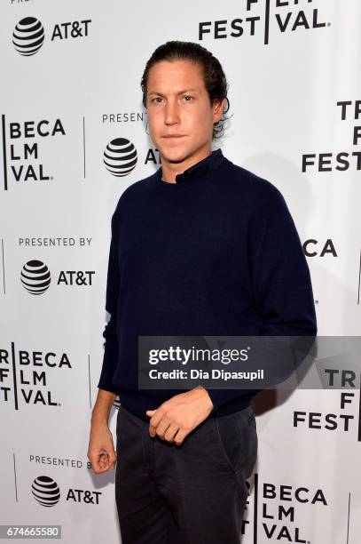 Vito Schnabel attends the "Julian Schnabel: A Private Portrait" premiere during the 2017 Tribeca Film Festival at SVA Theater on April 28, 2017 in...