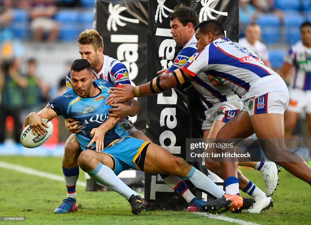 NRL Rd 9 - Titans v Knights