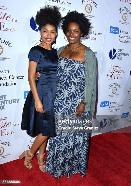 Yara Shahidi, Keri Shahidi arrives at the UCLA's Johnsson Center Hosts 22nd Annual "Taste For A Cure" Event Honoring Yael And Scooter Braun at the...