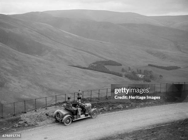 Morris open 2-seater, Ericstane Brae, North of Moffat, Dumfries, Scotland, 1920s. Artist: Bill Brunell.