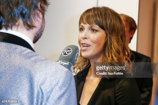 German actress Anneke Kim Sarnau at the Lola - German Film Award winners board at Messe Berlin on April 28, 2017 in Berlin, Germany.