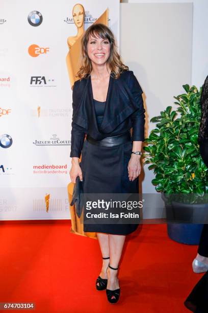 German actress Anneke Kim Sarnau, wearing a watch by Jaeger-LeCoultre, at the Lola - German Film Award winners board at Messe Berlin on April 28,...