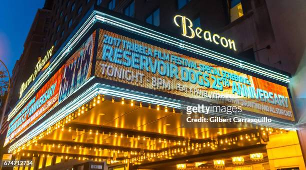 General view of atmosphere of The Beacon Theatre during the 25th Anniversary Screening of 'Reservoir Dogs' during 2017 Tribeca Film Festival at The...