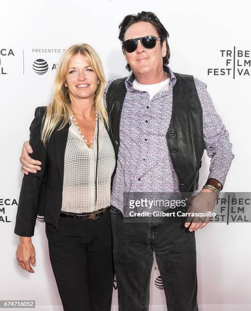 Actors DeAnna Madsen and Michael Madsen attend the 'Reservoir Dogs' 25th Anniversary Screening during 2017 Tribeca Film Festival at The Beacon...