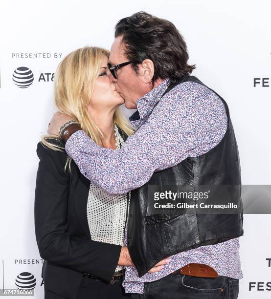Actors DeAnna Madsen and Michael Madsen attend the 'Reservoir Dogs' 25th Anniversary Screening during 2017 Tribeca Film Festival at The Beacon...