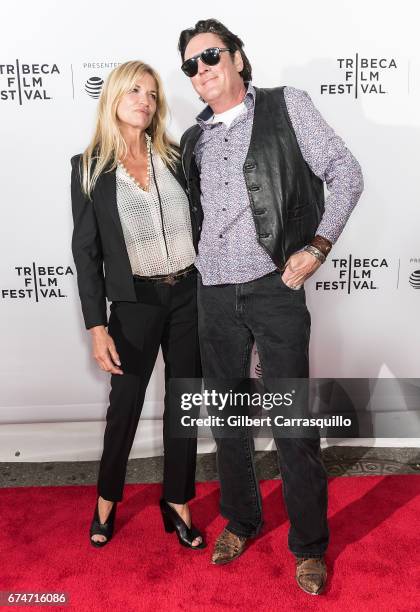 Actors DeAnna Madsen and Michael Madsen attend the 'Reservoir Dogs' 25th Anniversary Screening during 2017 Tribeca Film Festival at The Beacon...