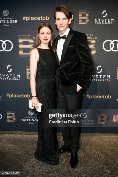 German actress Alice Dwyer and his boyfriend german actor Sabin Tambrea attend the Place To Be Party after the Lola - German Film Award on April 28,...