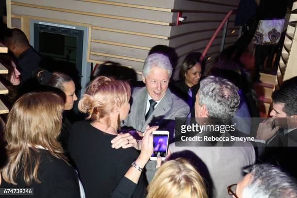 Hillary Clinton and Bill Clinton attend "The Nearness of You" Benefit Concert at The Appel Room at Jazz at Lincoln Center's Frederick P. Rose Hall on...