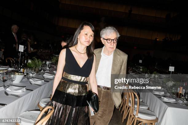 Soon-Yi Previn and Woody Allen attend the Youth America Grand Prix Stars of Today Meet the Stars of Tomorrow Gala at the David H. Koch Theater at...