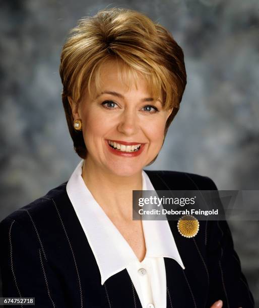 Deborah Feingold/Corbis via Getty Images) NEW YORK Television journalist poses for a portrait in 1994 in New York City, New York.