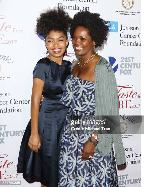Yara Shahidi with her mom, Keri Shahidi arrive at UCLA's Johnsson Center hosts 22nd Annual "Taste For A Cure" held at the Beverly Wilshire Four...