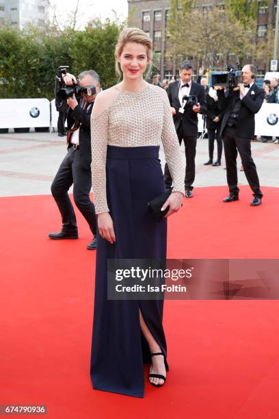 German actress Rike Schmid during the Lola - German Film Award red carpet arrivals at Messe Berlin on April 28, 2017 in Berlin, Germany.
