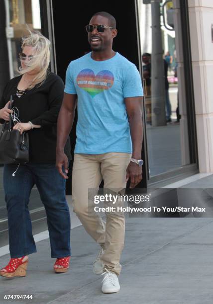 Sterling K. Brown is seen on April 28, 2017 in Los Angeles, CA.
