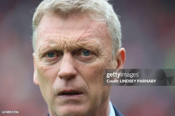 Sunderland's Scottish manager David Moyes arrives for the English Premier League football match between Sunderland and Bournemouth at the Stadium of...