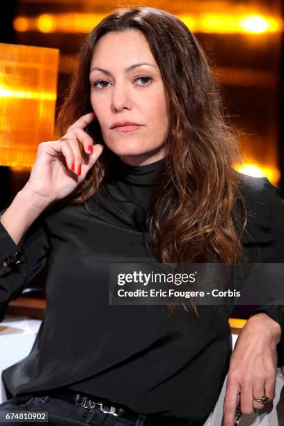 Actress Karole Rocher poses during a portrait session in Paris, France on .