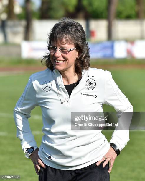 Ulrike Ballweg head coach of Germany U16 after the 2nd Female Tournament 'Delle Nazioni' match between Germany U16 and Mexico U16 on April 29, 2017...