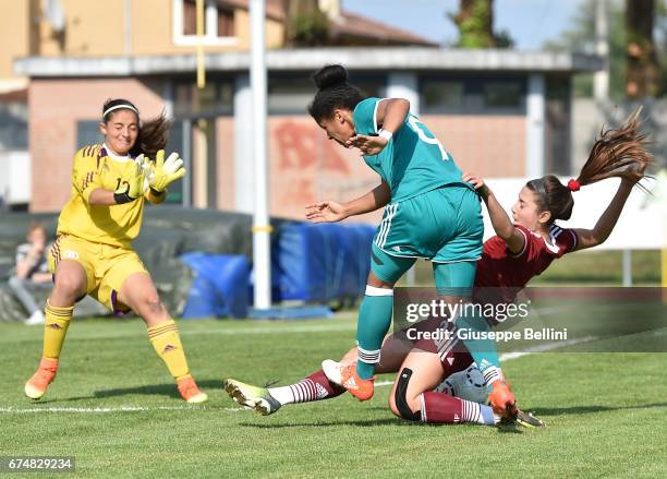 Shekiera Martinez of Germany U16 in action during the 2nd Female Tournament 'Delle Nazioni' match between Germany U16 and Mexico U16 on April 29,...