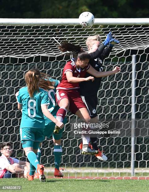 Jaclyn Schwarz of Germany U16 in action during the 2nd Female Tournament 'Delle Nazioni' match between Germany U16 and Mexico U16 on April 29, 2017...