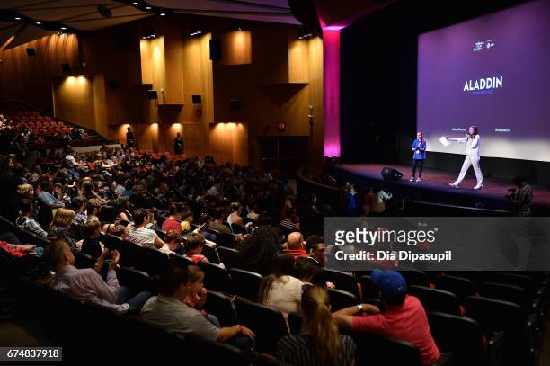View of atmosphere before the "Aladdin" screening during the 2017 Tribeca Film Festival at BMCC Tribeca PAC on April 29, 2017 in New York City.