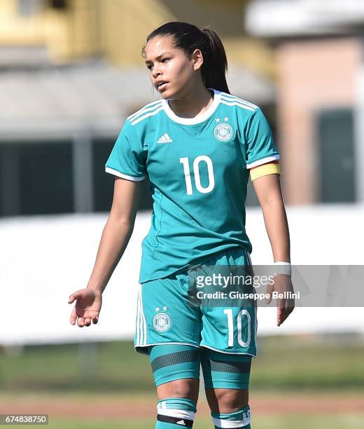 Ivana Fuso of Germany U16 in action during the 2nd Female Tournament 'Delle Nazioni' match between Germany U16 and Mexico U16 on April 29, 2017 in...