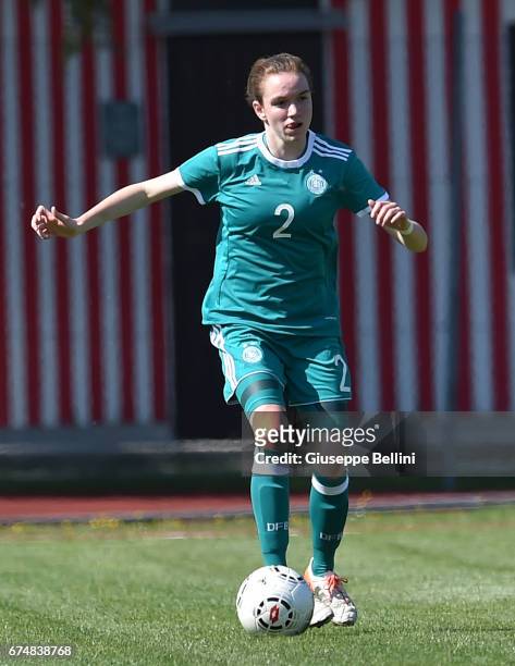 Vanessa Zilligen of Germany U16 in action during the 2nd Female Tournament 'Delle Nazioni' match between Germany U16 and Mexico U16 on April 29, 2017...