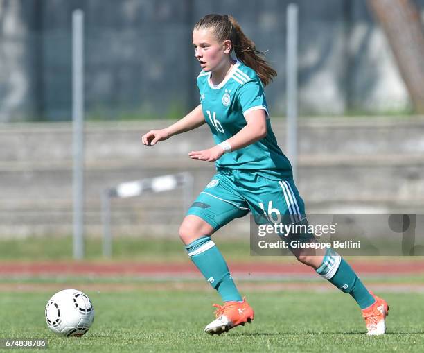 Leonie Koster of Germany U16 in action during the 2nd Female Tournament 'Delle Nazioni' match between Germany U16 and Mexico U16 on April 29, 2017 in...