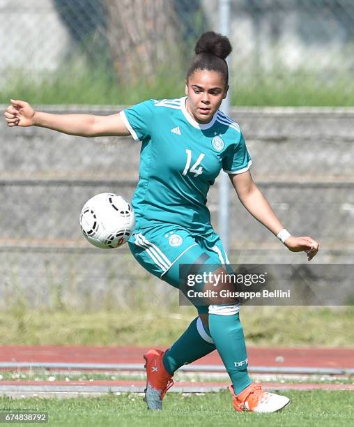 Michelle Klostermann of Germany U16 in action during the 2nd Female Tournament 'Delle Nazioni' match between Germany U16 and Mexico U16 on April 29,...