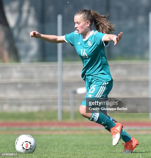 Leonie Koster of Germany U16 in action during the 2nd Female Tournament 'Delle Nazioni' match between Germany U16 and Mexico U16 on April 29, 2017 in...