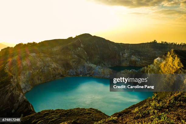 mount kelimutu. - kelimutu stock pictures, royalty-free photos & images