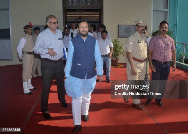 Union HRD Minister Prakash Javadekar was present at 51st Meeting of the Council of IIT's which took place at IIT Bombay, Powai in on April 28, 2017...