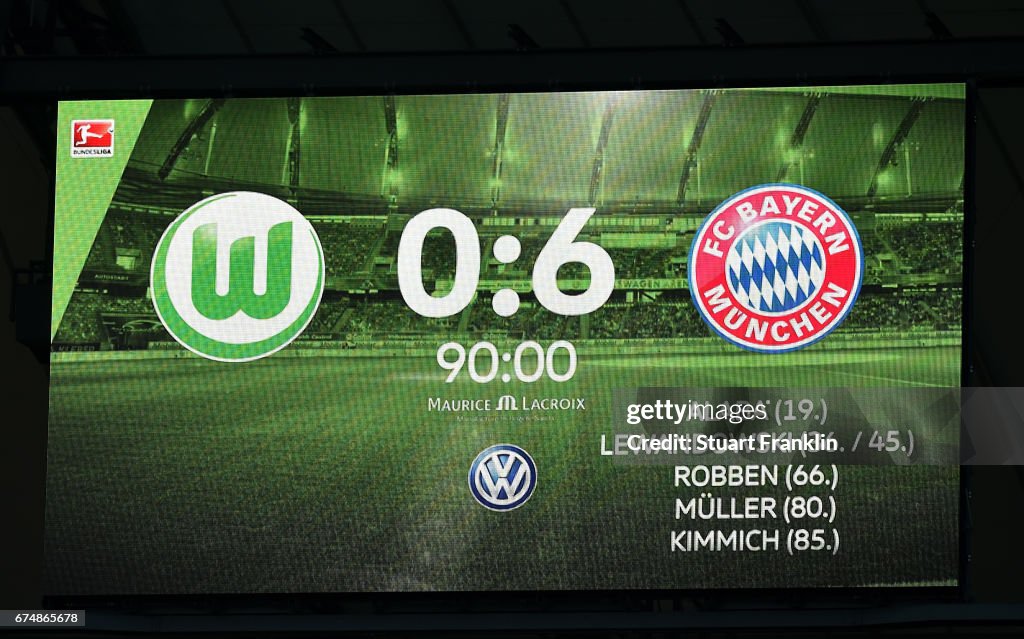 VfL Wolfsburg v Bayern Muenchen - Bundesliga