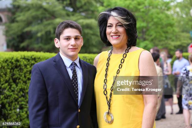 David Greenberg and Tammy Haddad attend the Garden Brunch hosted by Tammy Haddad ahead of the White House Correspondents' Association Dinner on April...