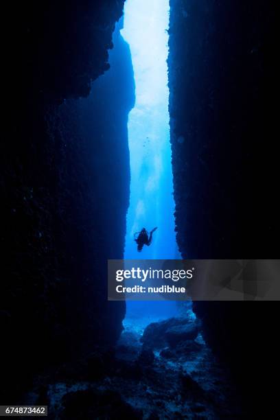 deep water - deep sea stockfoto's en -beelden