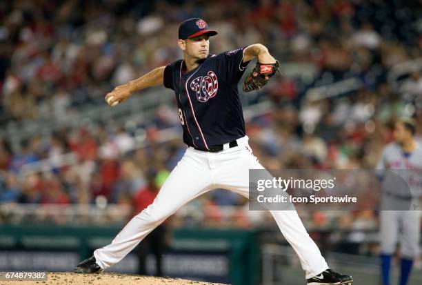 Washington Nationals starting pitcher Jacob Turner in the eighth inning during a MLB National League game between the Washington Nationals and the...