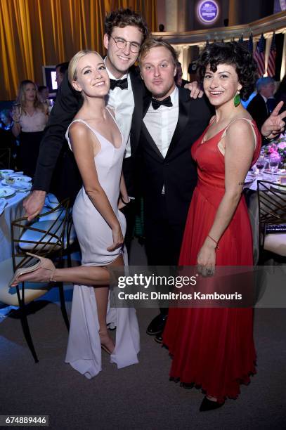 Meredith Hagner, John Reynolds, John Early and Alia Shawkat attend Frontal With Samantha Bee's Not The White House Correspondents' Dinner at DAR...