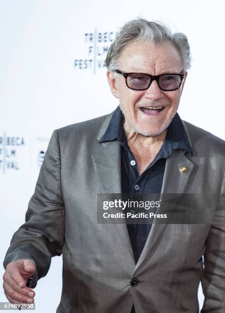 Actor Harvey Keitel attends 25th Anniversary Retrospective Screening of Reservoir Dogs at The 2017 Tribeca Film Festival at Beacon Theatre, Manhattan.