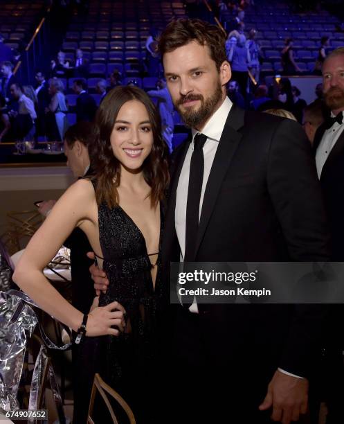 Chloe Bennet and Austin Nichols attend Full Frontal With Samantha Bee's Not The White House Correspondents' Dinner at DAR Constitution Hall on April...