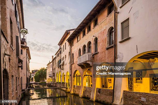 view of canale (canal) dei buranelli - treviso italy stock pictures, royalty-free photos & images