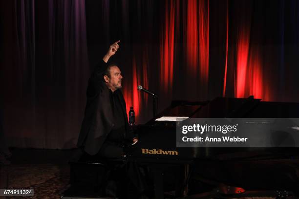 Jimmy Webb performs during Poets And Prophets Session at Country Music Hall of Fame and Museum on April 29, 2017 in Nashville, Tennessee.