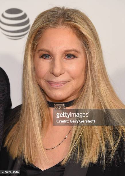 Barbara Streisand attends Tribeca Talks: Storytellers: Barbra Streisand with Robert Rodriguez during the 2017 Tribeca Film Festival at BMCC Tribeca...
