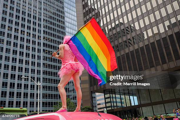 seattle gay pride parade - seattle city life stock pictures, royalty-free photos & images